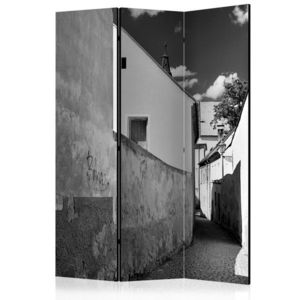 Paraván Narrow Street Dekorhome 135x172 cm (3-dílný) obraz