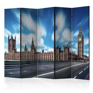 Paraván Sunny London Dekorhome 225x172 cm (5-dílný) obraz