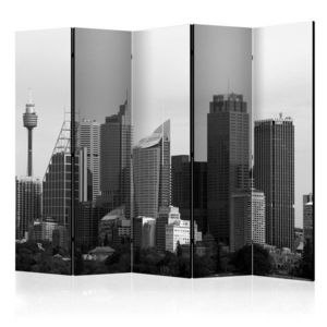 Paraván Skyscrapers in Sydney Dekorhome 225x172 cm (5-dílný) obraz
