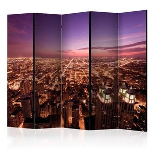 Paraván Chicago Panorama Dekorhome 225x172 cm (5-dílný) obraz