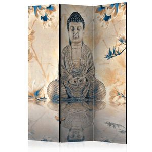 Paraván Buddha of Prosperity Dekorhome 135x172 cm (3-dílný) obraz