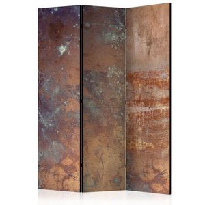 Paraván Rusty Plate Dekorhome 135x172 cm (3-dílný), Paraván Rusty Plate Dekorhome 135x172 cm (3-dílný) obraz