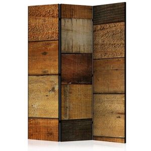 Paraván Wooden Textures Dekorhome 135x172 cm (3-dílný) obraz