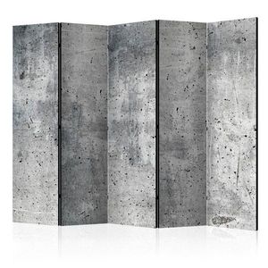 Paraván Fresh Concrete Dekorhome 225x172 cm (5-dílný), Paraván Fresh Concrete Dekorhome 225x172 cm (5-dílný) obraz