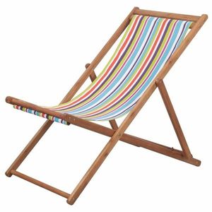 Skládací plážová židle látková Vícebarevné, Skládací plážová židle látková Vícebarevné obraz