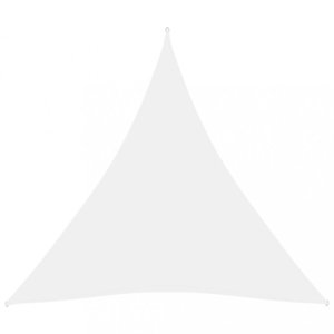 Plachta proti slunci oxfordská látka trojúhelník 3, 6 x 3, 6 x 3, 6 m Dekorhome Bílá, Plachta proti slunci oxfordská látka trojúhelník 3, 6 x 3, 6 x 3, 6 m D obraz