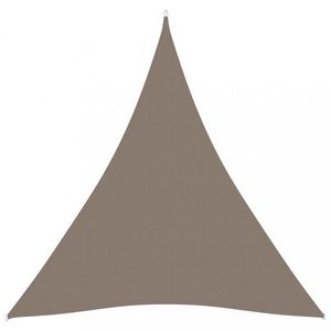 Plachta proti slunci oxfordská látka trojúhelník 3, 6 x 3, 6 x 3, 6 m Dekorhome Šedohnědá taupe, Plachta proti slunci oxfordská látka trojúhelník 3, 6 x 3, obraz