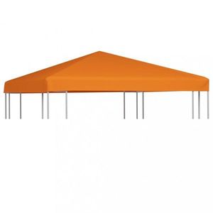 Náhradní střecha na altán 310 g/m² 3 x 3 m oranžová obraz