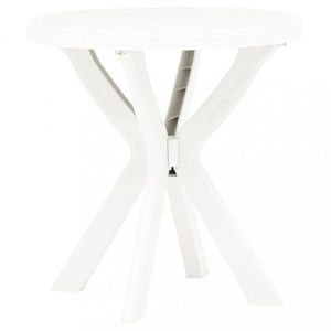 Zahradní bistro stolek bílá Dekorhome obraz