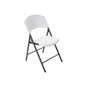Skládací židle bílá / černá Dekorhome, Skládací židle bílá / černá Dekorhome obraz