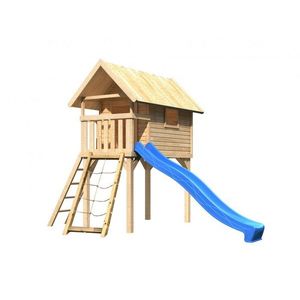 Dětská hrací věž se skluzavkou Dekorhome Modrá, Dětská hrací věž se skluzavkou Dekorhome Modrá obraz