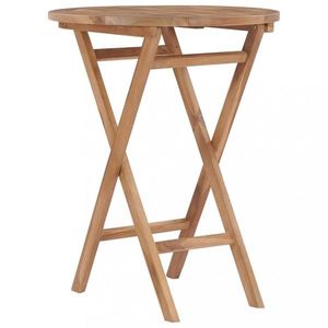 Skládací zahradní stolek 60 cm teakové dřevo Dekorhome, Skládací zahradní stolek 60 cm teakové dřevo Dekorhome obraz