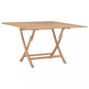 Skládací zahradní stůl 120x120 cm teakové dřevo Dekorhome, Skládací zahradní stůl 120x120 cm teakové dřevo Dekorhome obraz