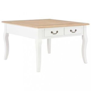 Konferenční stolek Acate dřevo / MDF Dekorhome Přírodní / bílá obraz