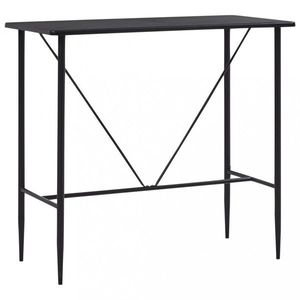 Barový stůl 120x60 cm Dekorhome Černá, Barový stůl 120x60 cm Dekorhome Černá obraz