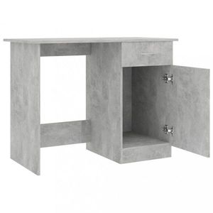 Psací stůl se skříňkou 100x50 cm Dekorhome Beton, Psací stůl se skříňkou 100x50 cm Dekorhome Beton obraz