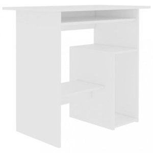 Počítačový stůl 80x45 cm Dekorhome Bílá, Počítačový stůl 80x45 cm Dekorhome Bílá obraz
