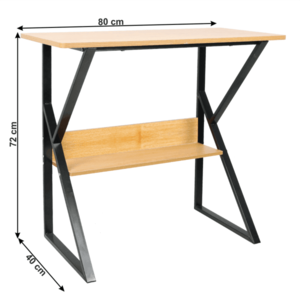 Pracovní stůl s policí TARCAL 80x40 cm, Pracovní stůl s policí TARCAL 80x40 cm obraz