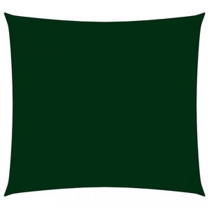 Stínící plachta čtvercová 4 x 4 m oxfordská látka Dekorhome Tmavě zelená, Stínící plachta čtvercová 4 x 4 m oxfordská látka Dekorhome Tmavě zelená obraz