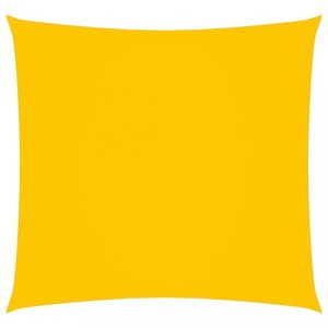 Stínící plachta čtvercová 5 x 5 m oxfordská látka Dekorhome Žlutá obraz