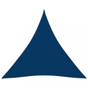 Stínící plachta trojúhelníková 4 x 5 x 5 m oxfordská látka Dekorhome Modrá, Stínící plachta trojúhelníková 4 x 5 x 5 m oxfordská látka Dekorhome Modrá obraz