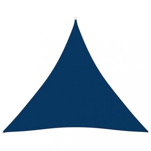 Stínící plachta trojúhelníková 4x4x4 m oxfordská látka Dekorhome Modrá obraz