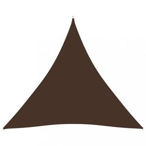 Stínící plachta trojúhelníková 5 x 5 x 5 m oxfordská látka Dekorhome Hnědá obraz