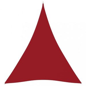 Stínící plachta trojúhelníková 3 x 4 x 4 m oxfordská látka Dekorhome Červená obraz