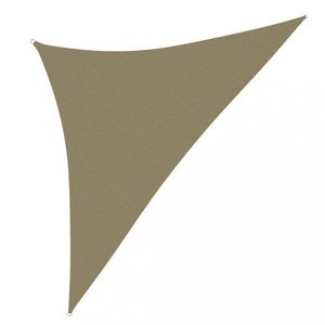 Stínící plachta trojúhelníková 3, 5 x 3, 5 x 4, 9 m oxfordská látka Dekorhome Béžová obraz