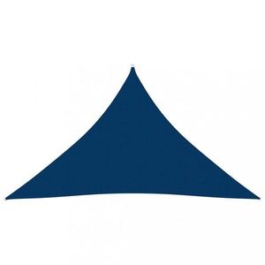Stínící plachta trojúhelníková 3, 5 x 3, 5 x 4, 9 m oxfordská látka Dekorhome Modrá obraz