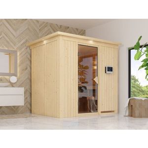 Interiérová finská sauna 195x151 cm Dekorhome, Interiérová finská sauna 195x151 cm Dekorhome obraz