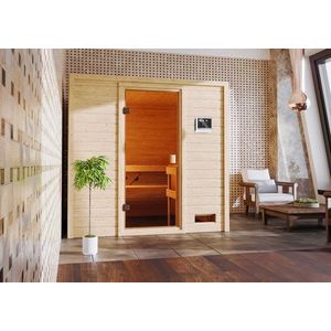 Interiérová finská sauna 195x169 cm Dekorhome, Interiérová finská sauna 195x169 cm Dekorhome obraz