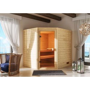 Interiérová finská sauna 195 x 169 cm Dekorhome, Interiérová finská sauna 195 x 169 cm Dekorhome obraz