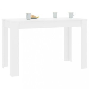 Jídelní stůl 120x60 cm Dekorhome Bílá lesk, Jídelní stůl 120x60 cm Dekorhome Bílá lesk obraz