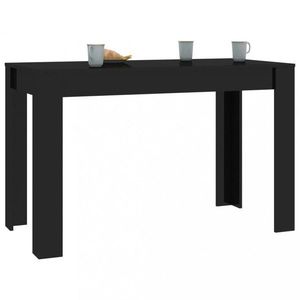 Jídelní stůl 120x60 cm Dekorhome Černá lesk obraz