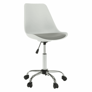 Kancelářská židle DARISA NEW Bílá / šedá, Kancelářská židle DARISA NEW Bílá / šedá obraz