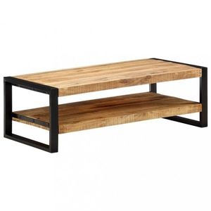 Konferenční stolek dřevo / kov Dekorhome Mangovníkové dřevo obraz