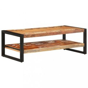 Konferenční stolek dřevo / kov Dekorhome Recyklované dřevo obraz