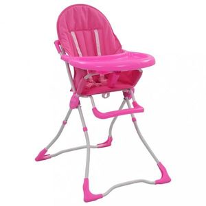 Dětská jídelní židlička Dekorhome Růžová obraz