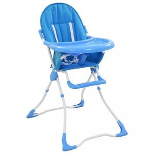 Dětská jídelní židlička Dekorhome Modrá, Dětská jídelní židlička Dekorhome Modrá obraz