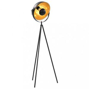 Stojací lampa černá / zlatá Dekorhome 31 cm, Stojací lampa černá / zlatá Dekorhome 31 cm obraz