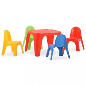 Dětský stůl s židlemi PP Dekorhome, Dětský stůl s židlemi PP Dekorhome obraz
