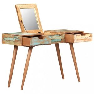 Toaletní stolek masivní dřevo Dekorhome Recyklované dřevo, Toaletní stolek masivní dřevo Dekorhome Recyklované dřevo obraz