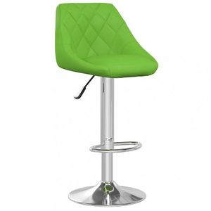 Barová židle 2 ks umělá kůže / chrom Dekorhome Zelená, Barová židle 2 ks umělá kůže / chrom Dekorhome Zelená obraz