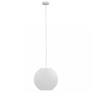 Závěsná lampa bílá Dekorhome 30 cm, Závěsná lampa bílá Dekorhome 30 cm obraz