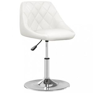 Kancelářská židle umělá kůže / chrom Dekorhome Bílá, Kancelářská židle umělá kůže / chrom Dekorhome Bílá obraz