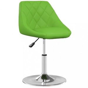 Kancelářská židle umělá kůže / chrom Dekorhome Zelená obraz