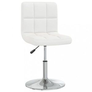 Kancelářská židle umělá kůže / chrom Dekorhome Bílá, Kancelářská židle umělá kůže / chrom Dekorhome Bílá obraz