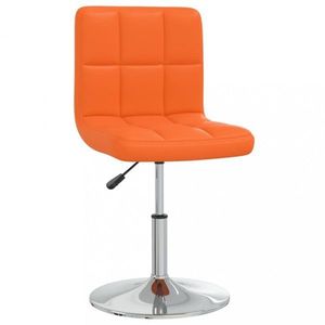 Kancelářská židle umělá kůže / chrom Dekorhome Oranžová obraz