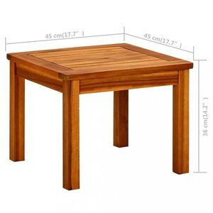Zahradní konferenční stolek akácie Dekorhome 45x45x36 cm, Zahradní konferenční stolek akácie Dekorhome 45x45x36 cm obraz